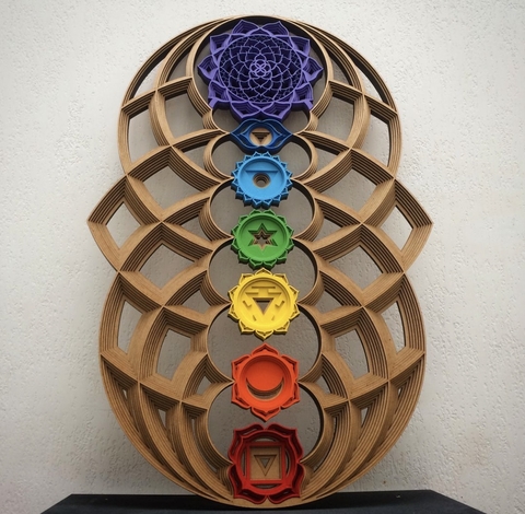 Kundalini Awakening (Varnish and Colored Chakras)
