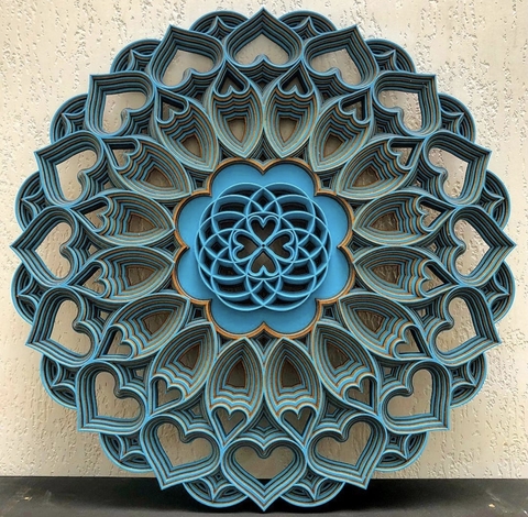The Heart is the Door (Varnish and Sky Blue)