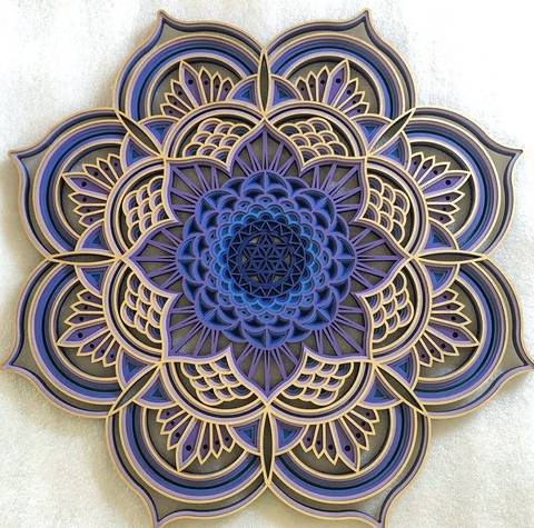 Self Love (Blue, Violet and Golden Gradient)