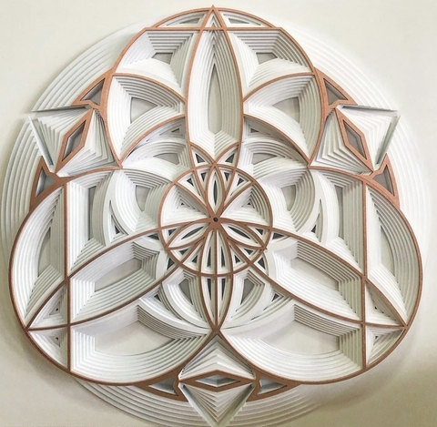 The Guardian Angel Round (White and Copper)