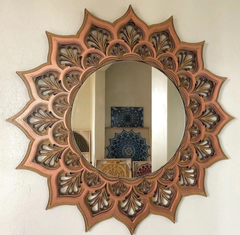 Mirror New Life (Varnish and Copper)