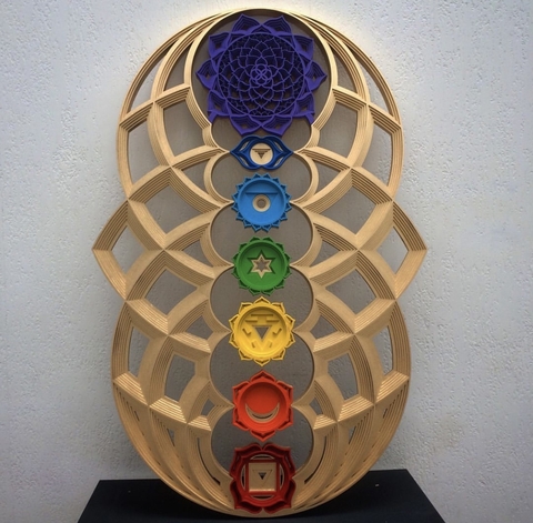 Kundalini Awakening (Golden and Colored Chakras)