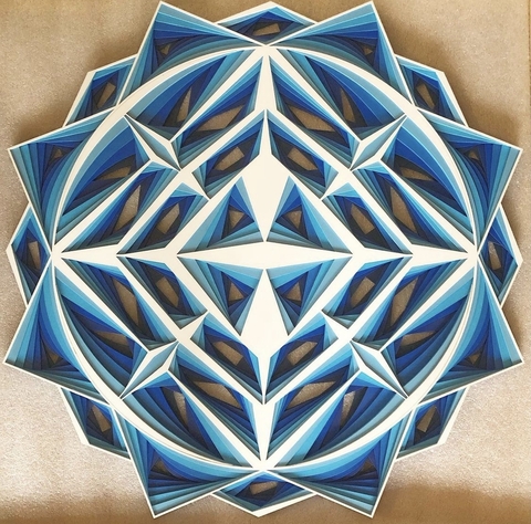 The Natural Flow of Life (Blue Gradient)