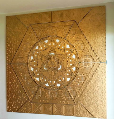 The Metatron Cube Panel (Golden)