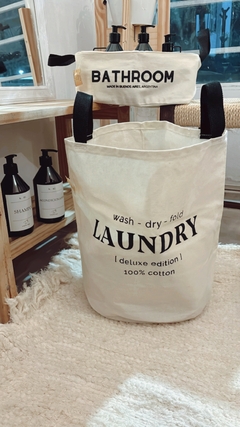 CESTO ROPA LAUNDRY TEXTIL