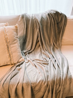 Manta teddy gris claro - comprar online