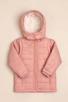 Campera de microfibra forrado,con capucha y mangas desmontables Articulo: CC15998