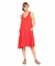 VESTIDO RITO TAFETAN FLAME ROJO