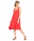 VESTIDO RITO TAFETAN FLAME ROJO - comprar online