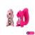 VIBRADOR ESQUILO SUCÇÃO E VIBRAÇÃO PINK