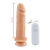 PÊNIS 17,5 X 4 BEGE COM VIBRO BULLET E VENTOSA 021