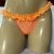 CALCINHA RENDA COM BABADO LARANJA NEON - comprar online