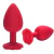 Plug "M" Anal em silicone Formato de Rosa 8,5x4,0