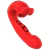 Vibrador de Ponto G com Bolinhas e Clitóris com Movimento de Boca Vermelho - comprar online