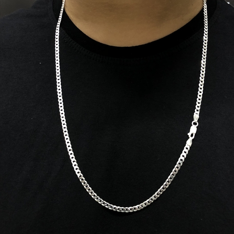 CORRENTE ESCAMA DE PEIXE (4mm) - (70cm) - PRATA 925 - comprar online