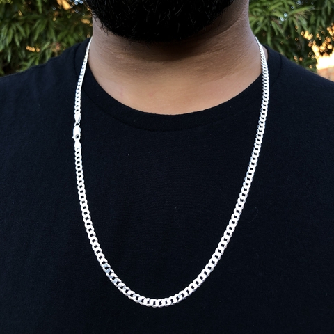 CORRENTE ESCAMA DE PEIXE 5mm 70cm - PRATA 925 - comprar online