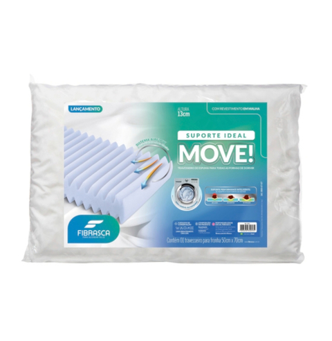 Travesseiro Move Lavável Fibrasca com Sistema Air Flow