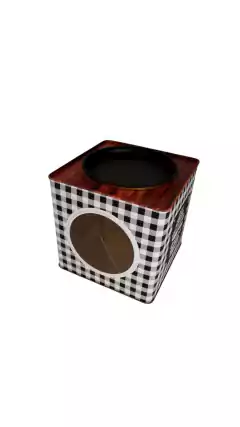 LATA CON VISOR PARA GALLETITAS CUADRILLE THE SECRET 17X17 CM - comprar online
