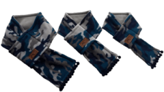 Cachecól Dupla Face Camuflado Azul c/Pompom - comprar online