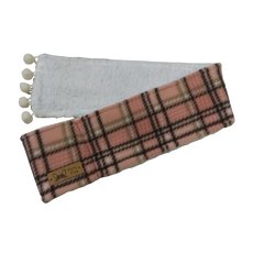 Cachecól Dupla Face Rosa Xadrez / Branco - comprar online