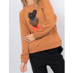 BUZO FRIZADO CON ESTAMPA (B658) - ABAKA