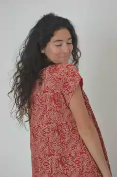 Vestido largo m/c Milos (V954) - tienda online