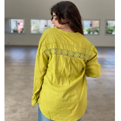 BLUSA LINO CUELLO MAO (352) - comprar online