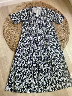 VESTIDO LARGO BALI MANGA CORTA s (V44) - ABAKA