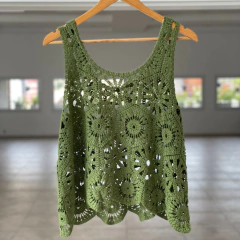 Imagen de MUSCULOSA GIPIUR Y BRODERY (T315)