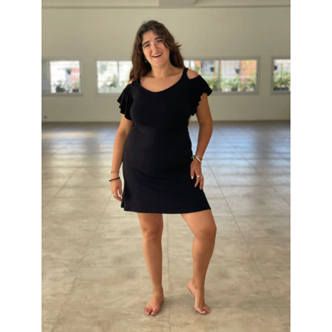 VESTIDO MODAL HOMBRO DESCUBIERTO (7002)