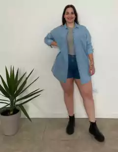 Imagen de Maxi Camisa de Jean (13009)