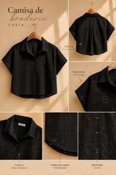 Imagen de CAMISA BRODERY CORTA