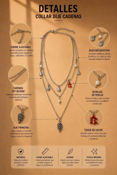 Collar dije dos cadenas - ABAKA