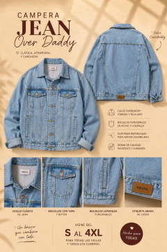 Imagen de CAMPERA JEAN OVER DADDY