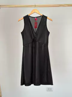 Vestido cruzado cleo foyl brillo (7046) - ABAKA