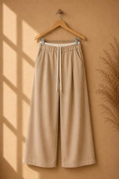PANTALON SASTRERO LISO CON ELASTICO