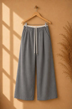 PANTALON SASTRERO LISO CON ELASTICO - ABAKA