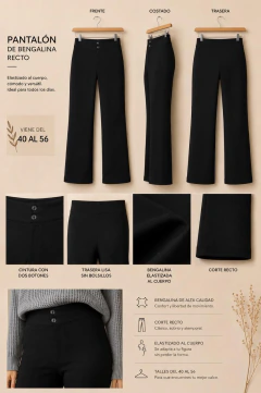 Imagen de PANTALON RECTO BENGALINA