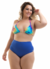 Calcinha Fio Dental Hot Pants Plus Size Avulsa Azul Royal