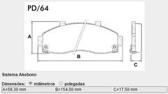 Pd-64 Pastilha De Freio Besta Gs 97/ - comprar online