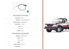 Cabo Estrangulador D-20 88/ 1.021mm (52287372) Gm191f