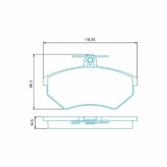 Adb-0149 Pastilha De Freio Golf 2.0 Glx Gti