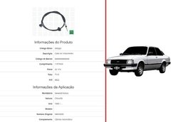 Cabo Velocímetro Chevette 90/ Automatico 1.855mm Gm223