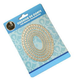 Asb-troqueles Set Ovalos Calados X5- Scrapbooking- Candy Bar