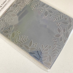 Carpeta De Embossing- Texturizadora Mediana - Marco De Hojas en internet