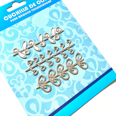 Asb - Set Troqueles Ramitas X 3 U - Scrapbooking - Candy Bar en internet