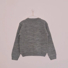 Sweater rombos celeste y lima - comprar online