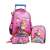 Mochila Rodinhas Unicórnio Pony Lancheira e Estojo Kit - comprar online
