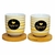 Xícara e Pires Porcelana Fina e Bambu 110ml 04 Peças Kook na internet