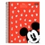 Caderno Espiral Mickey Mouse 1 Matéria 80 Fls Foroni Kit 4